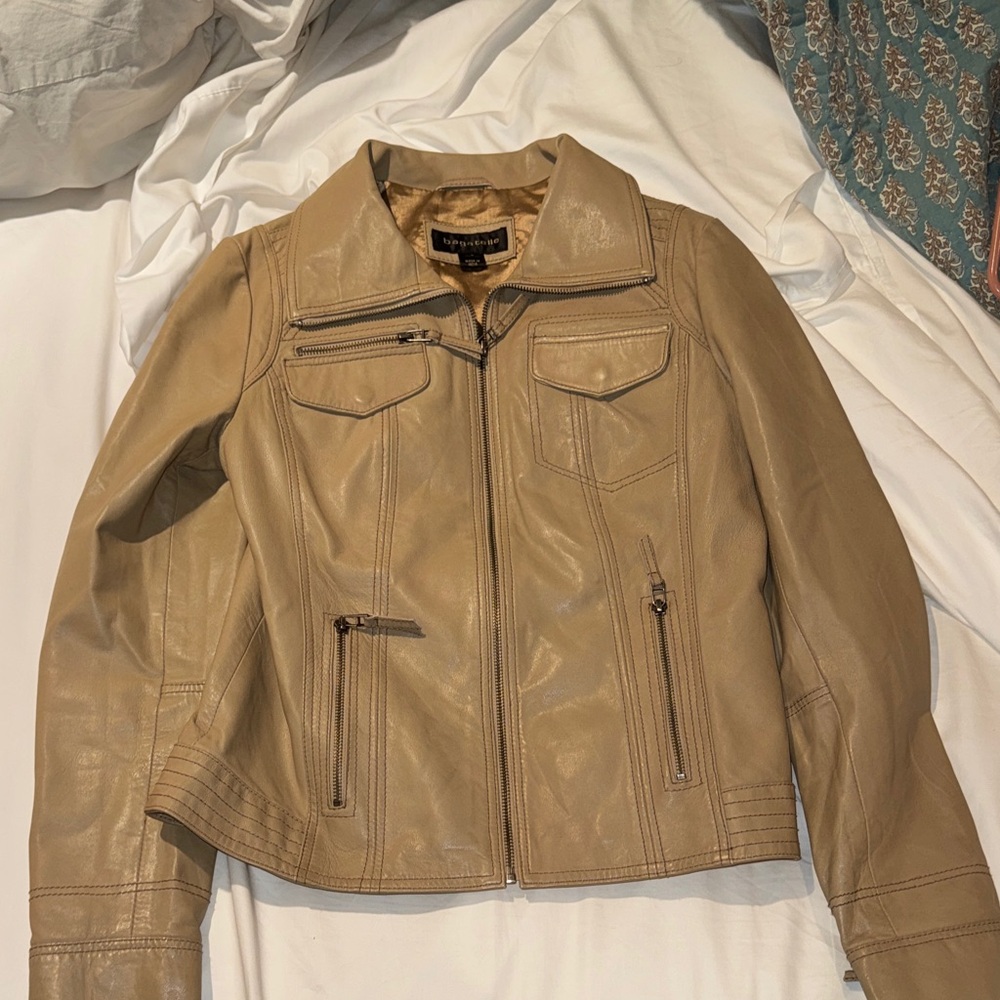 Bagatelle Tan Leather Jacket